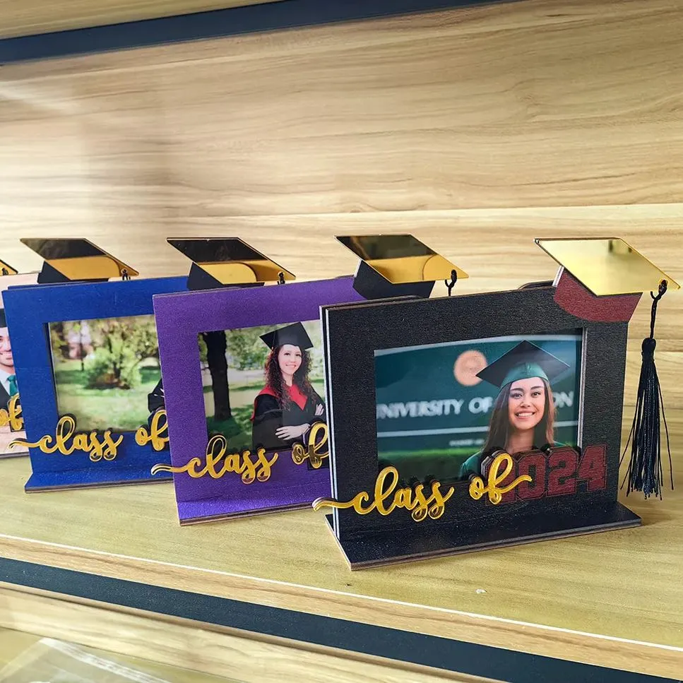 🎓2024 Graduation Photo Wooden Photo Frame Ornaments-Perfect Gift💝