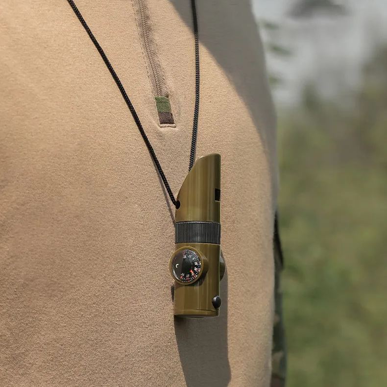 Outdoor 7 in 1 Multi-Functional Whistle
