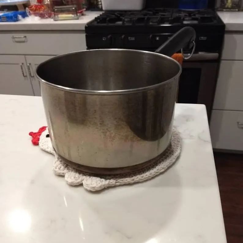 🐓Double Thick Crochet Chicken Potholder