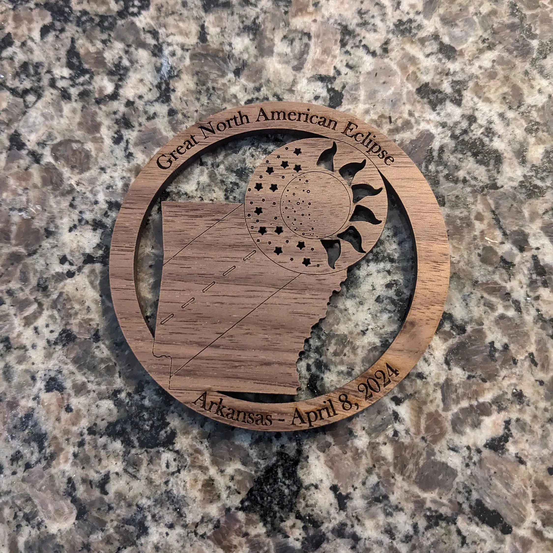 2024 Solar Eclipse Refrigerator Magnet