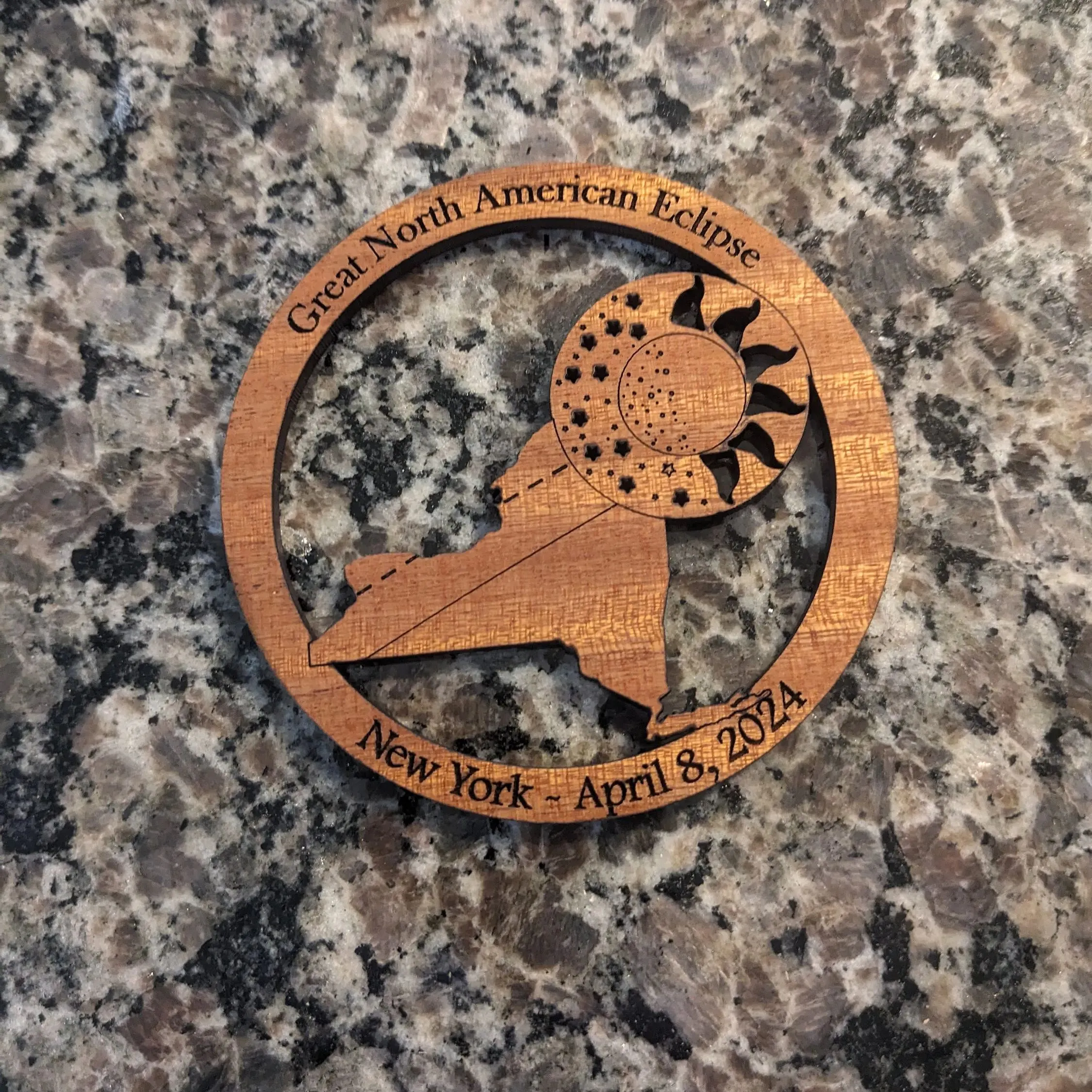 2024 Solar Eclipse Refrigerator Magnet