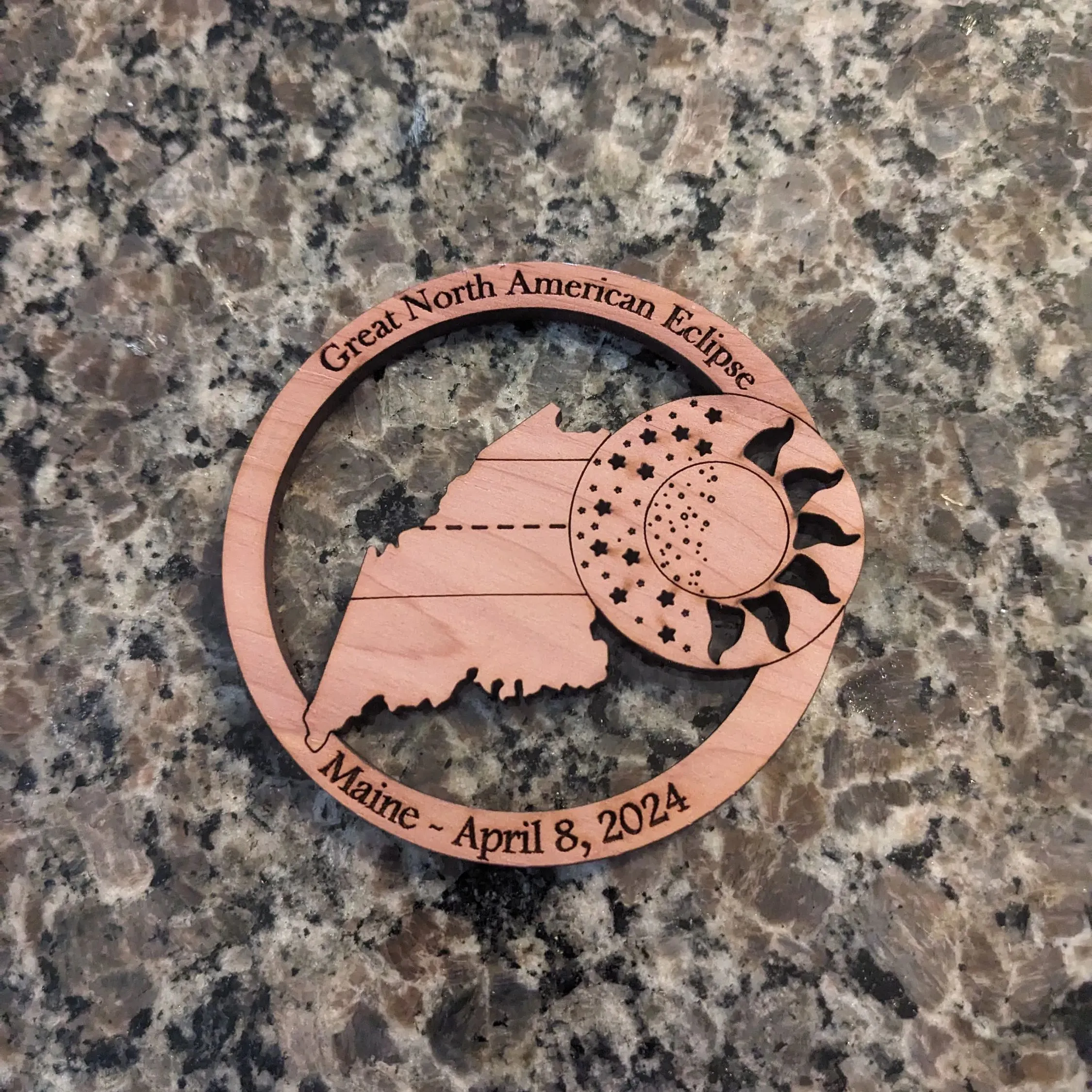 2024 Solar Eclipse Refrigerator Magnet