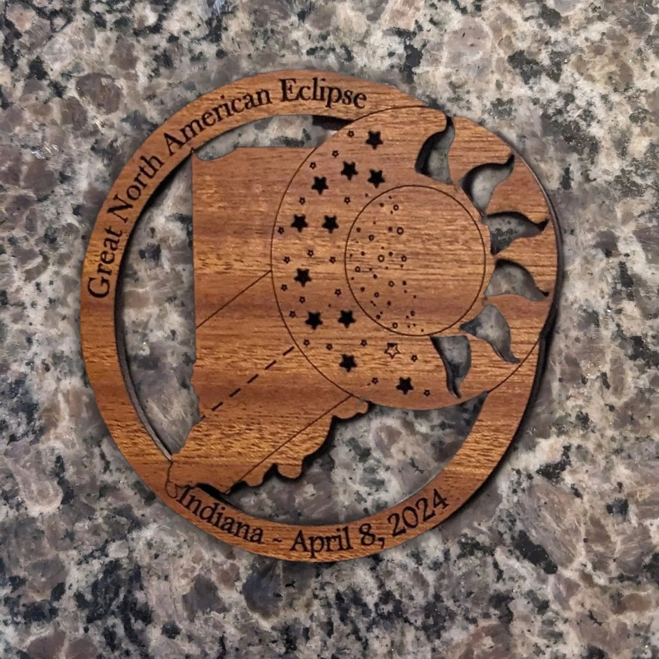 2024 Solar Eclipse Refrigerator Magnet