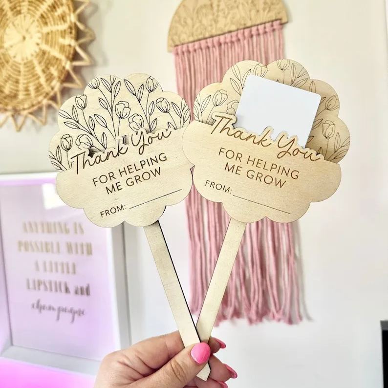 Mother's Day Gift - Gift Card Holder Plant Sign