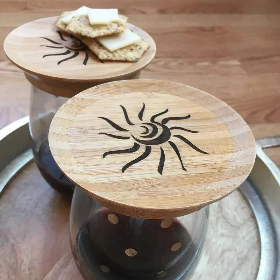 🍷Appetizer Glass Toppers