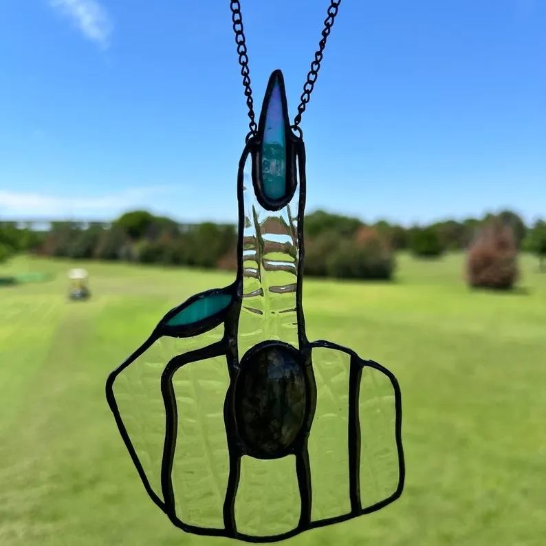 🤣Middle Finger Suncatcher