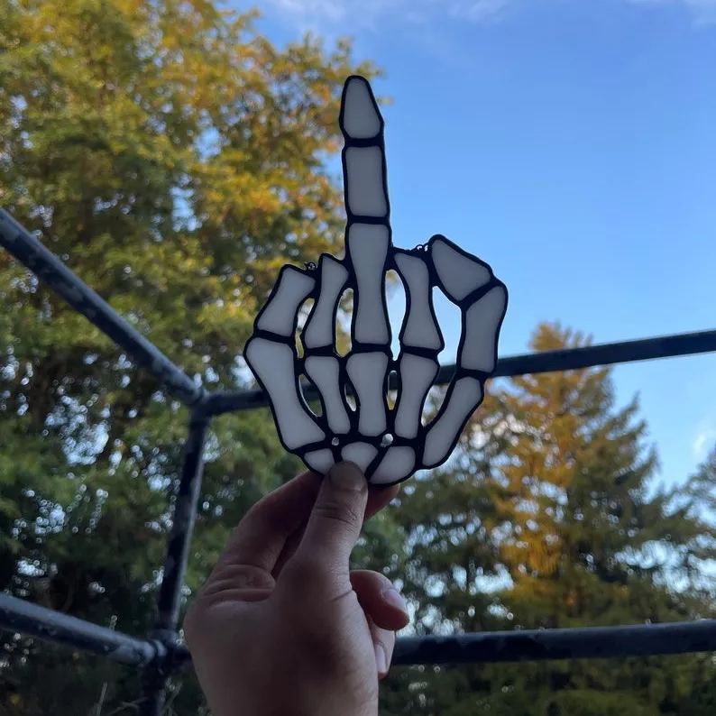 🤣Middle Finger Suncatcher