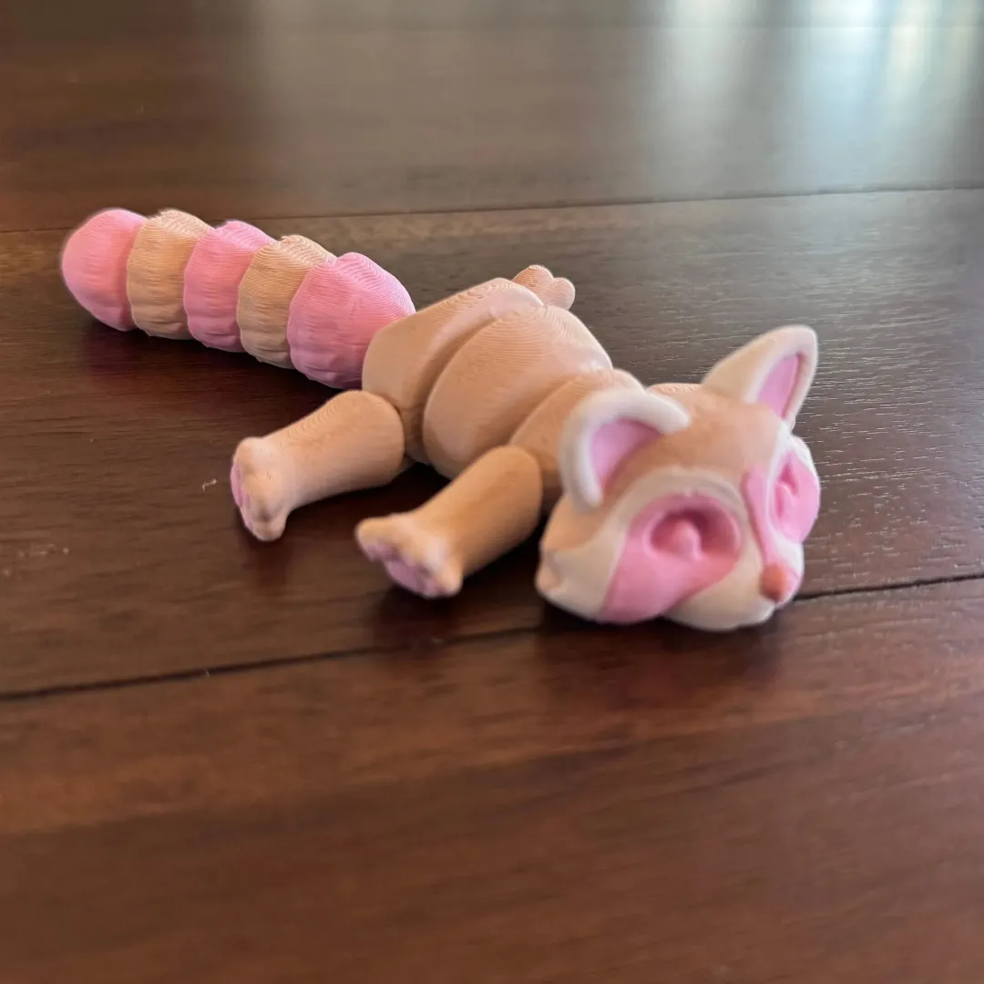 💖Adopt Your Own Mischievous 3D Printed Raccoon🦝