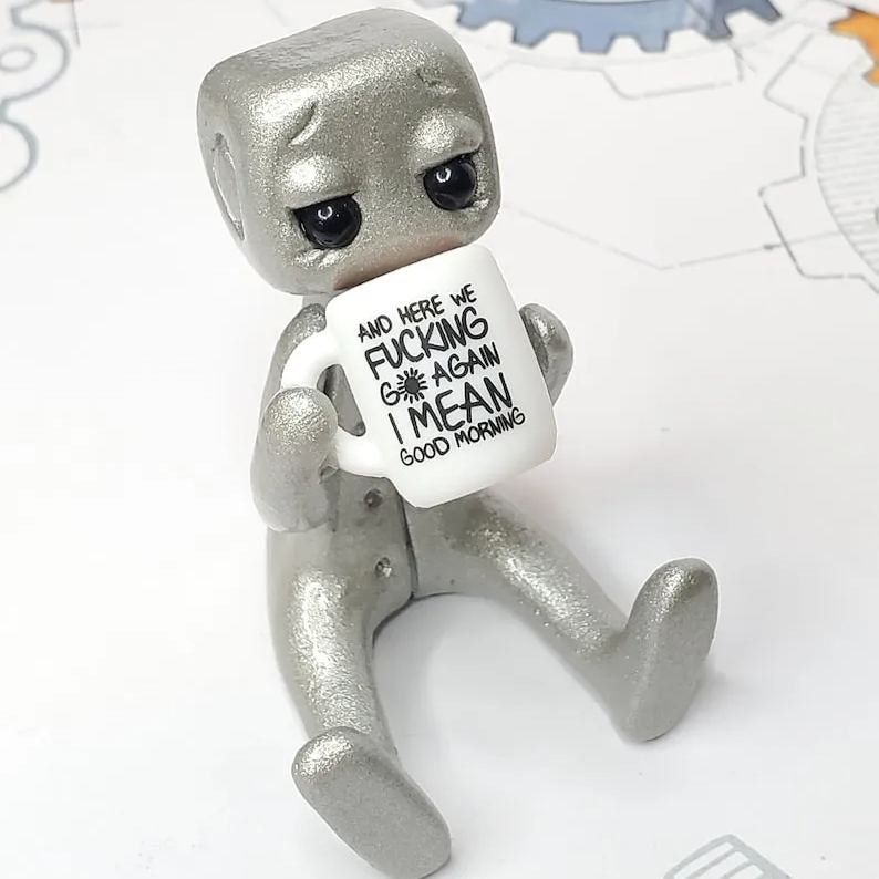Good F'ing Morning! Robot Figurine