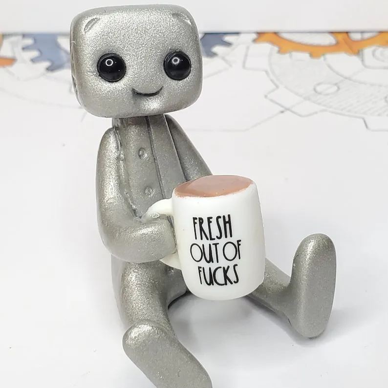 Good F'ing Morning! Robot Figurine