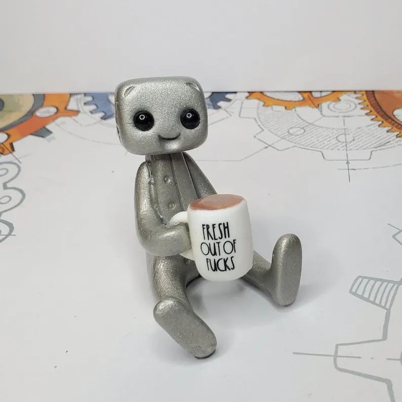 Good F'ing Morning! Robot Figurine