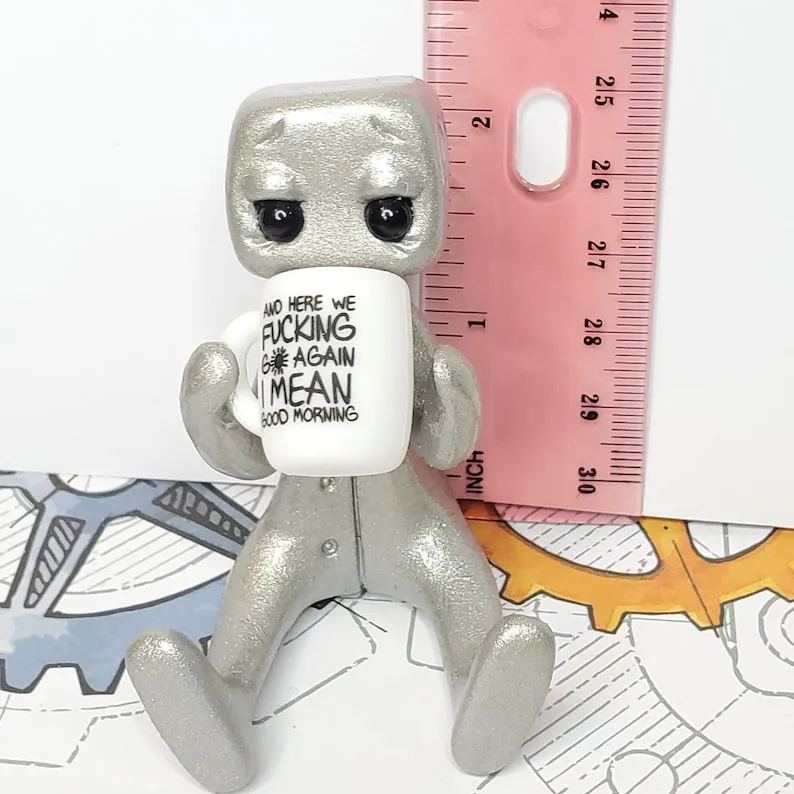 Good F'ing Morning! Robot Figurine