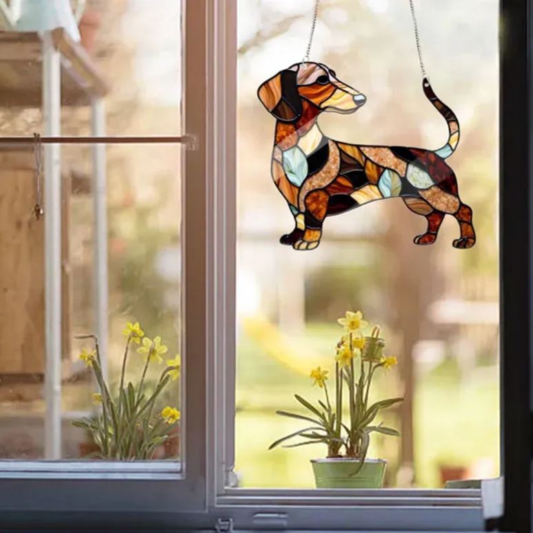 Dachshund Window Hanging