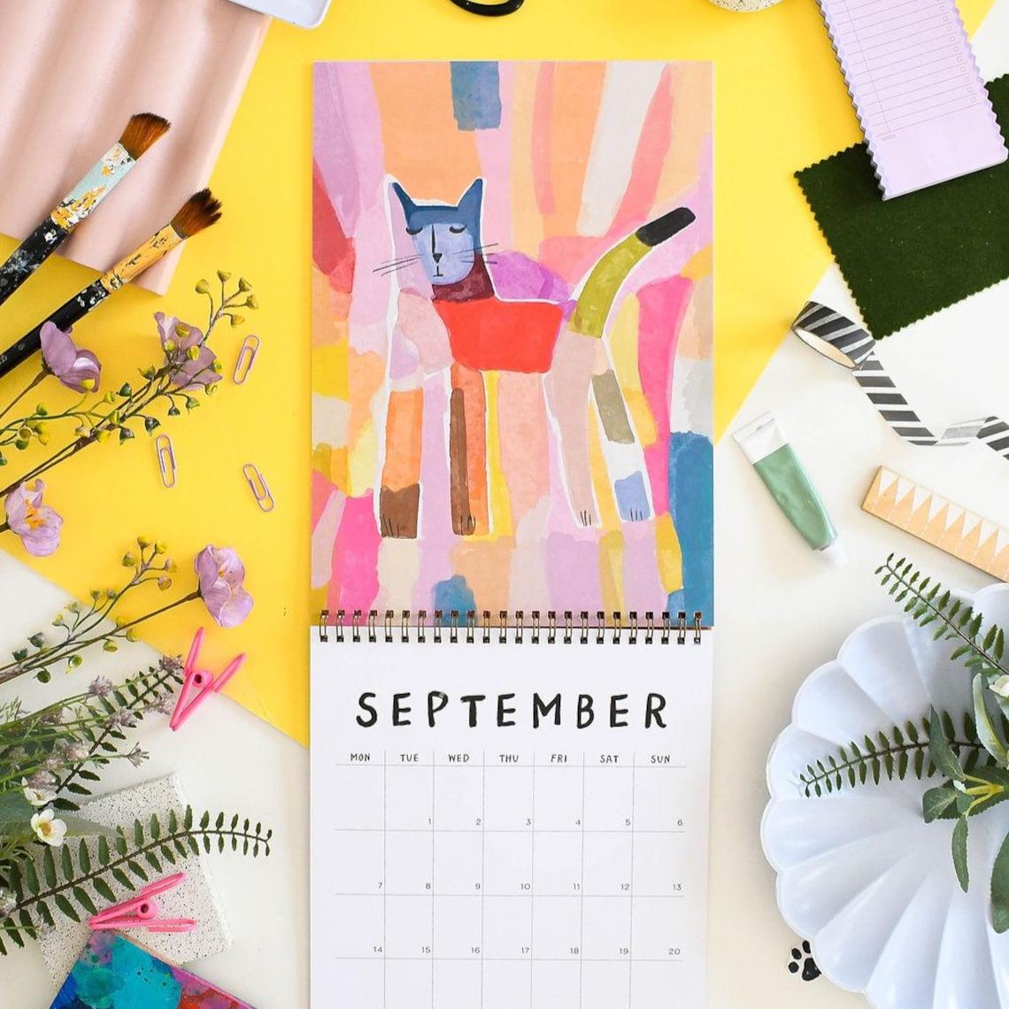 2026 Cats in Art Wall Calendar