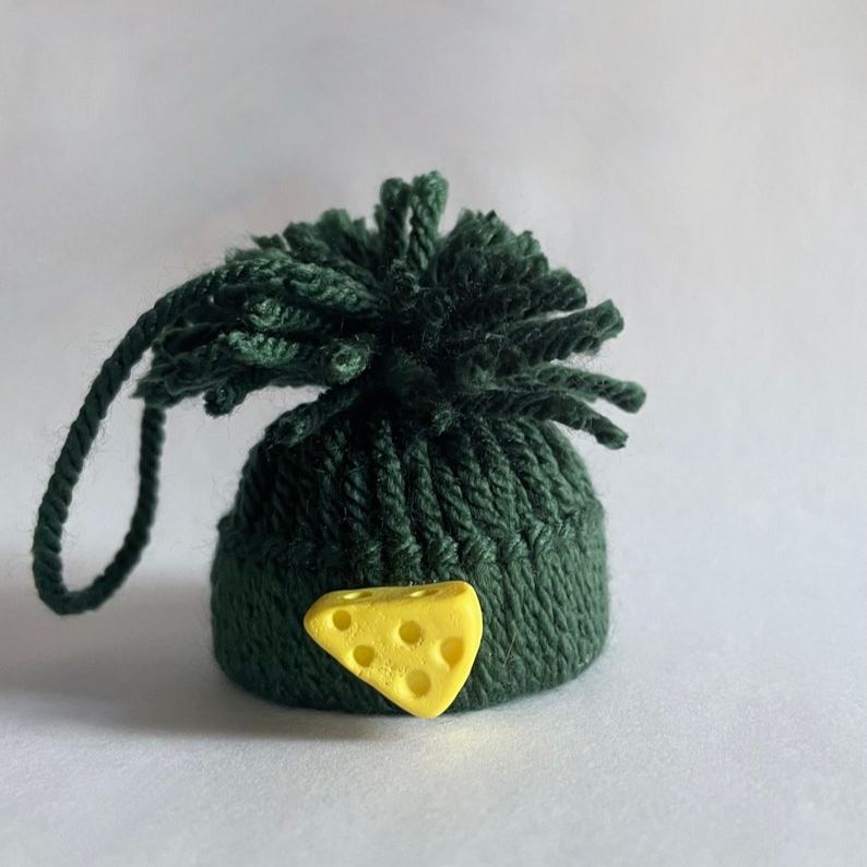 🧀Cheesehead Mini Knit Hat