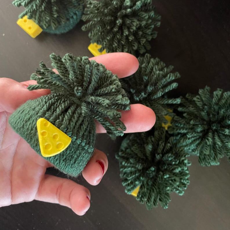 🧀Cheesehead Mini Knit Hat