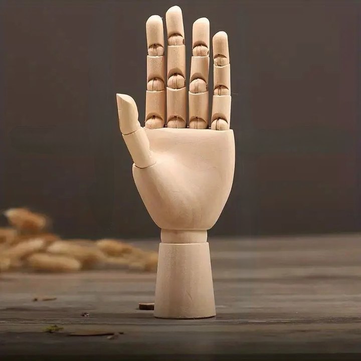 Creative Wood Character Hand Model