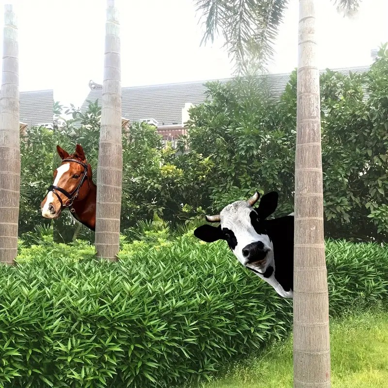 🔥BUY MORE SAVE MORE🐮Cute Cows Head Shape Iron Silhouette