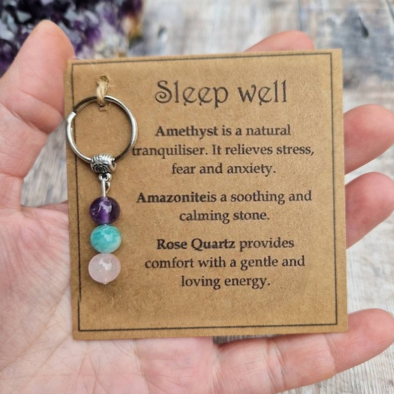🎁Christmas Gift - Healing gemstone keyring💖