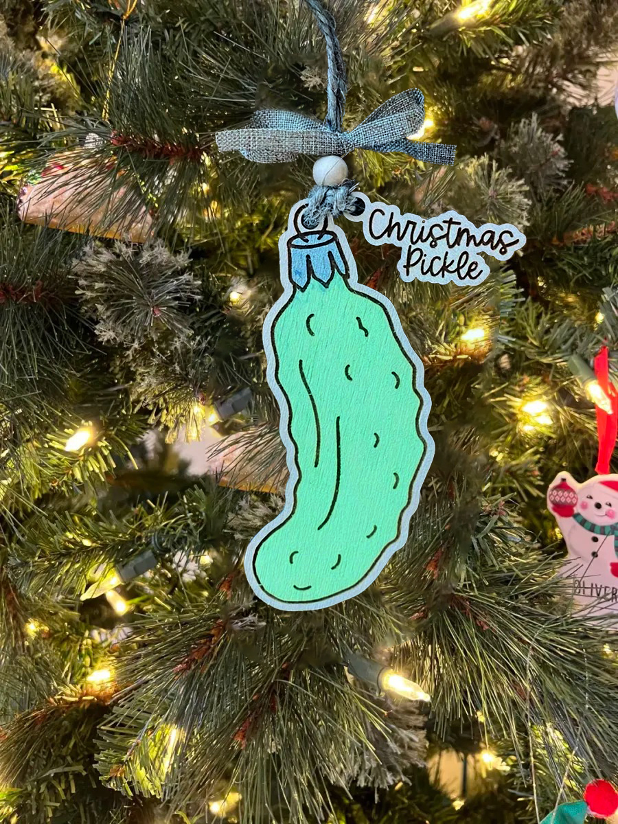 🥒Christmas Pickle Money Holder Ornament