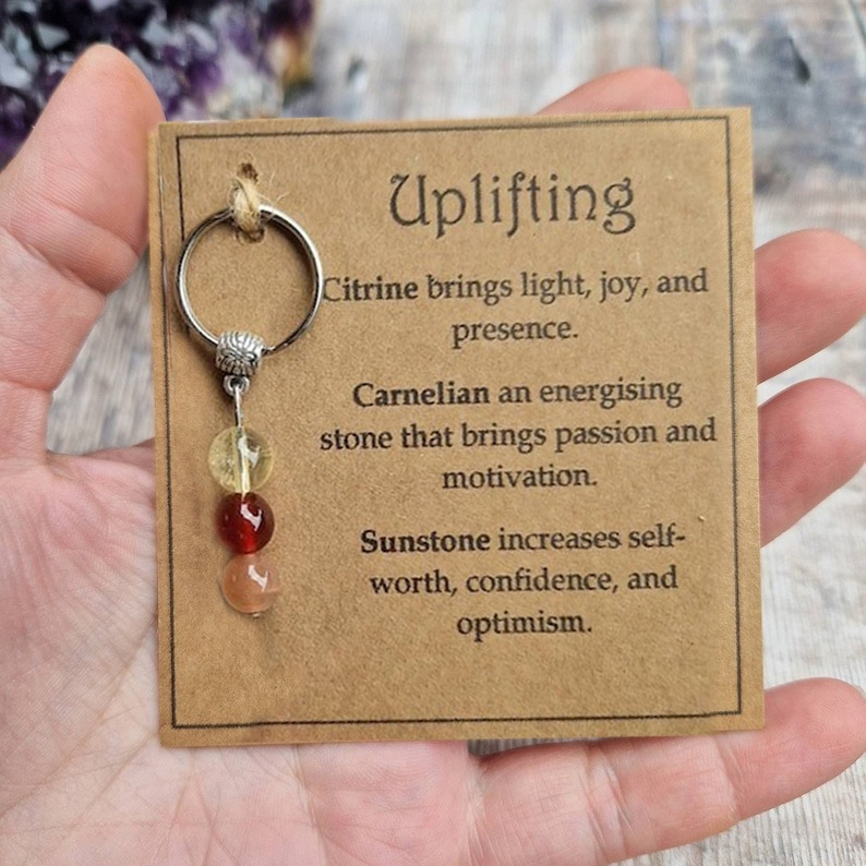 🎁Christmas Gift - Healing gemstone keyring💖