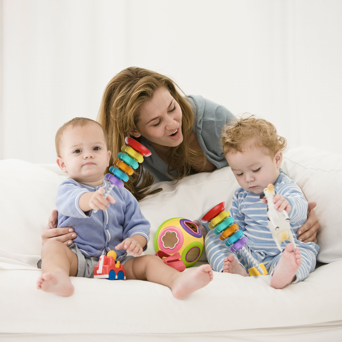 Early Education Spinning Tower - Sensory Toy for Babies