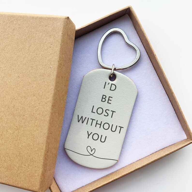 Handmade Leather Keyring Gift - 💖TO BE WITH YOU