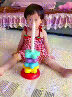 Early Education Spinning Tower - Sensory Toy for Babies