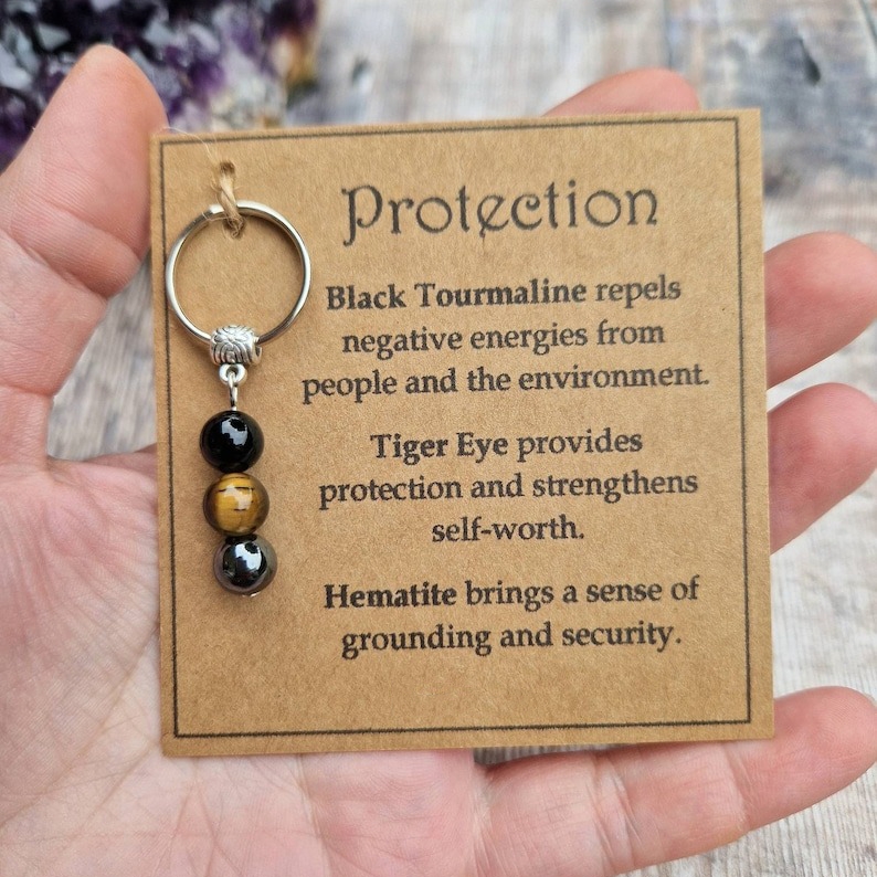 🎁Christmas Gift - Healing gemstone keyring💖