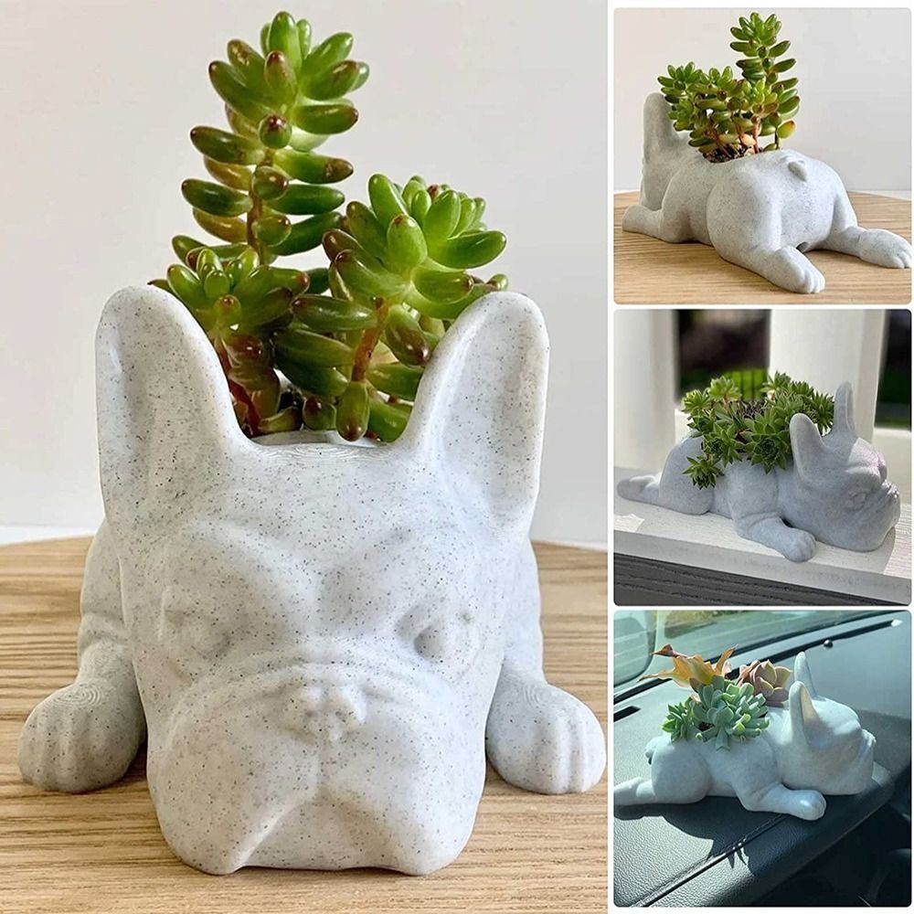 🌵French Bulldog Succulent Flower Pot