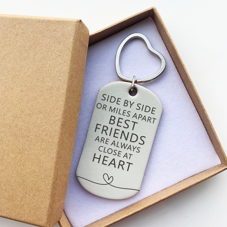 Handmade Leather Keyring Gift - 💖TO BE WITH YOU