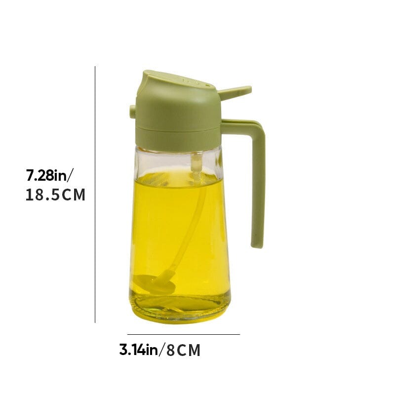 ✨2-in-1 Glass Oil Sprayer and Dispenser