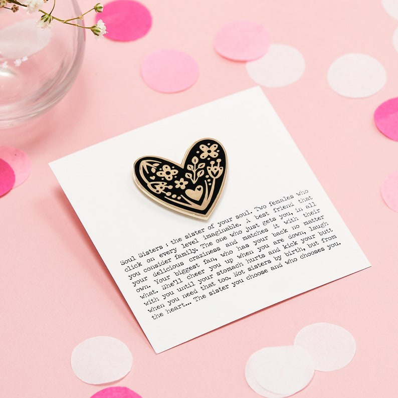 💖Soul Sister Friendship Enamel Pin