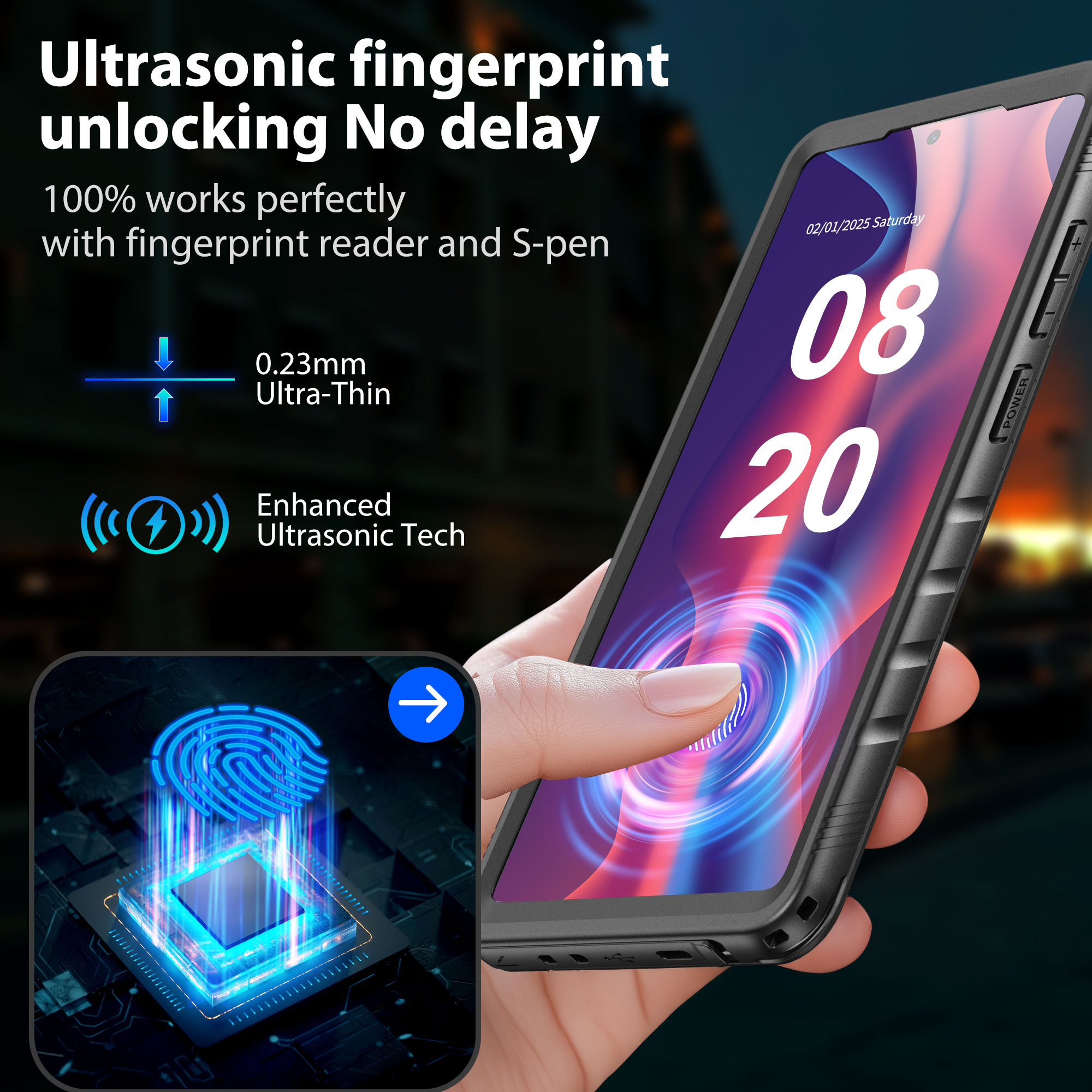 Waterproof Case for Galaxy S25 Ultra