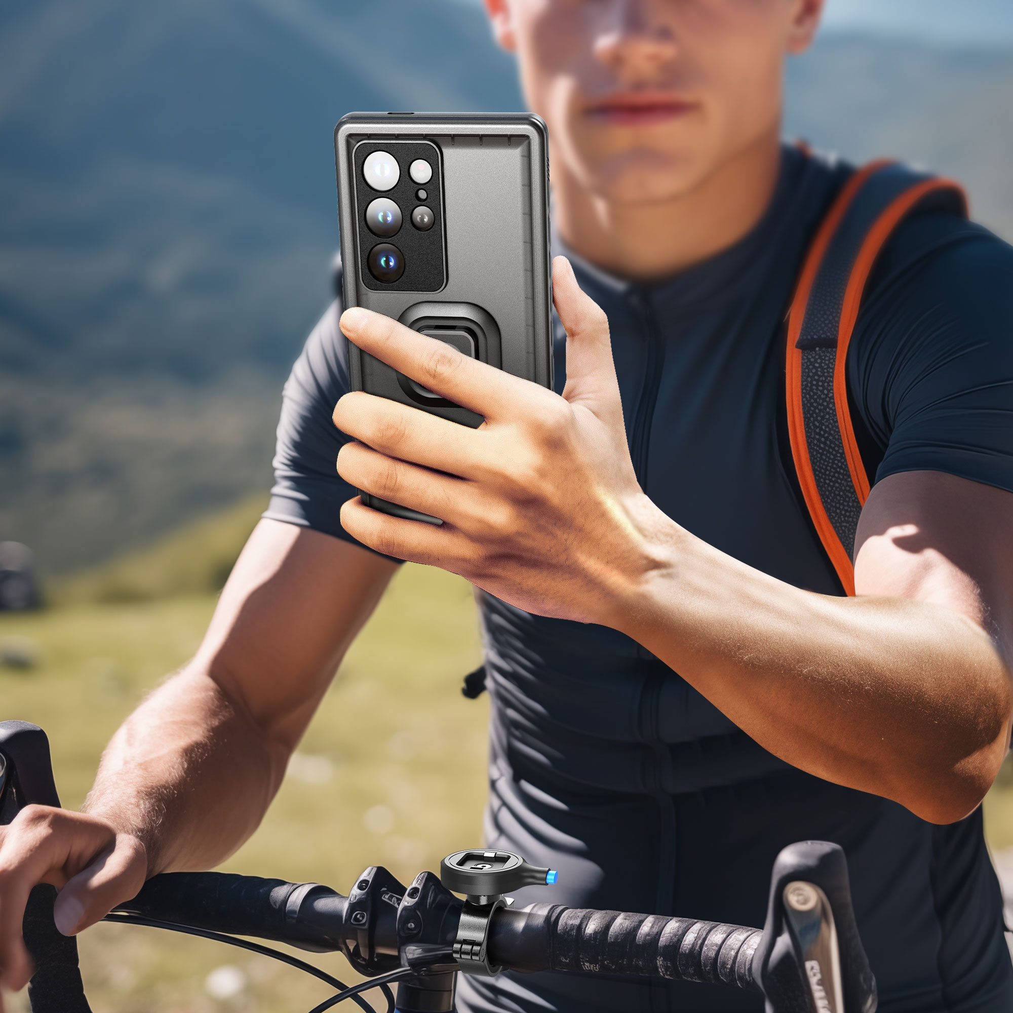 Waterproof Bike Mount Phone Case for Galaxy S24 Ultra