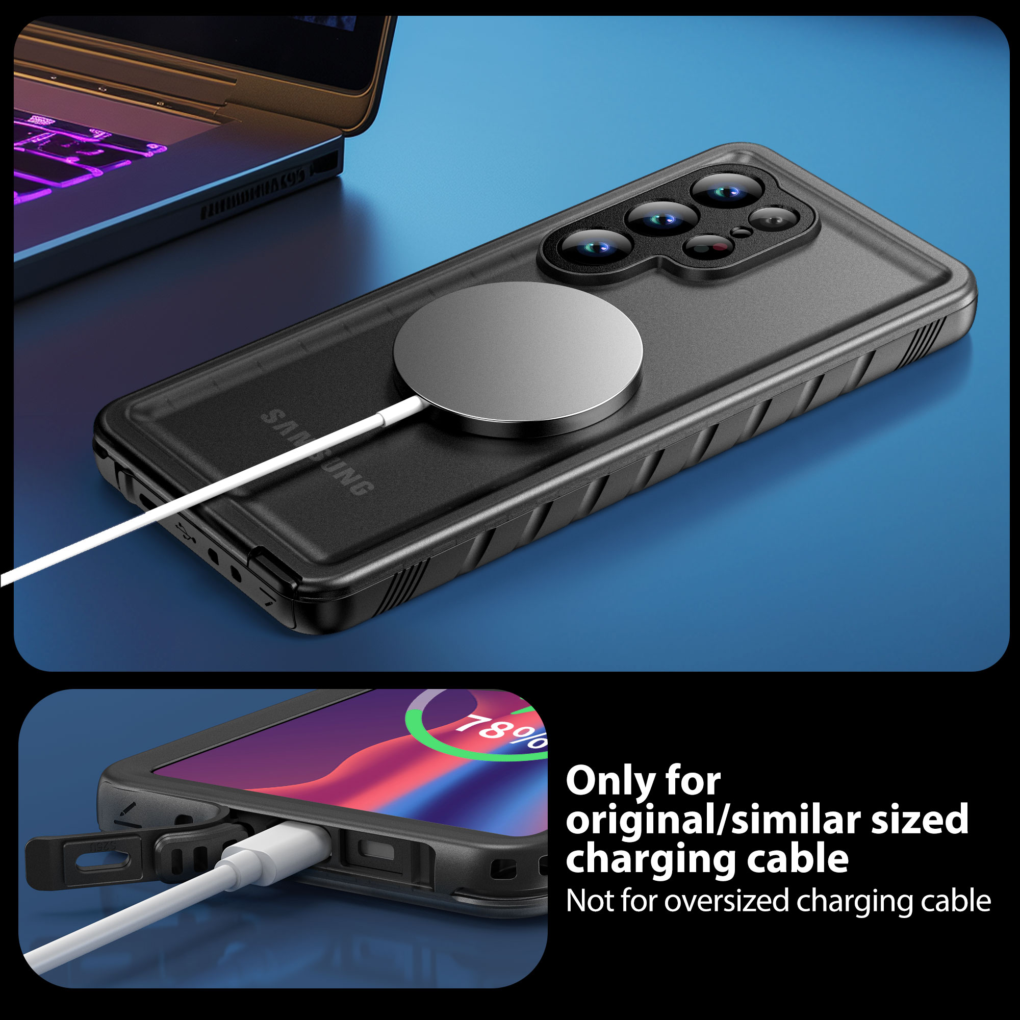 Waterproof Case for Galaxy S25 Ultra