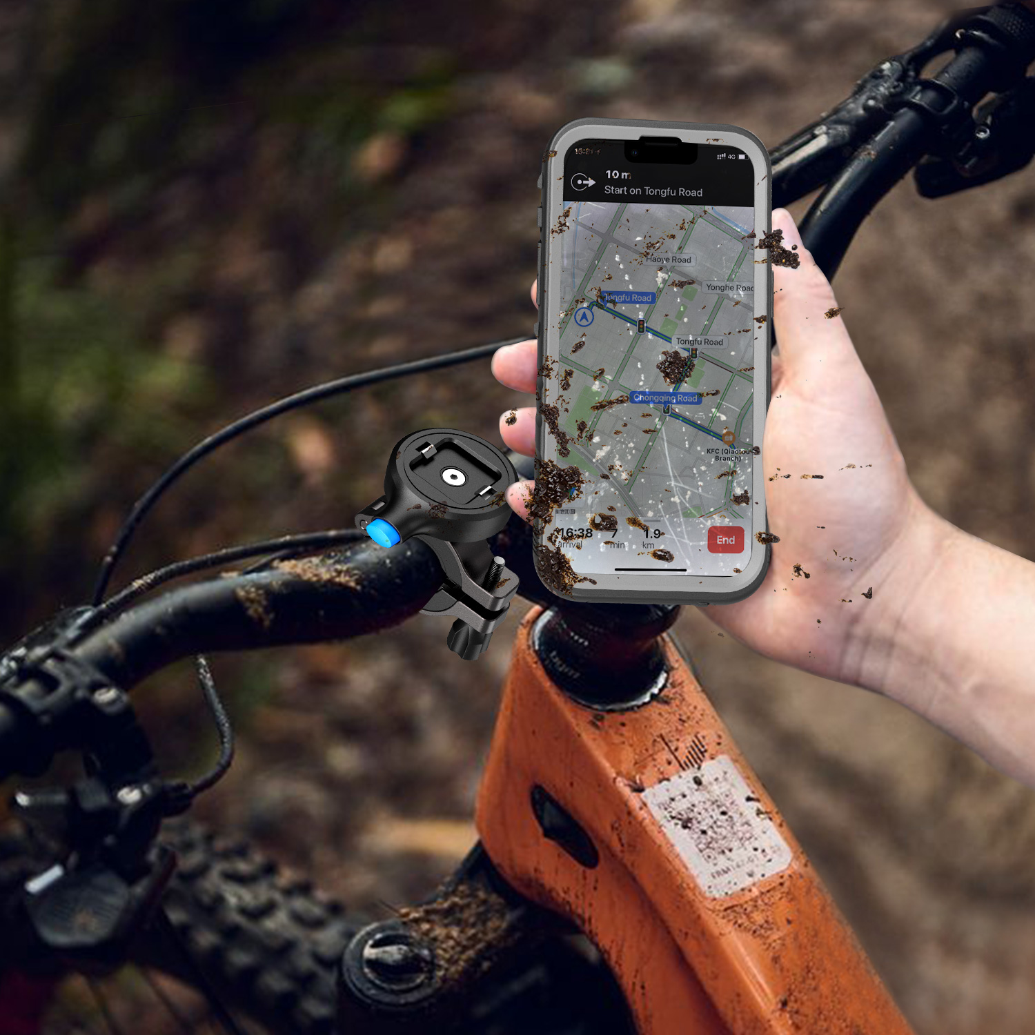 SPORTLINK Universal Fahrrad Motorrad Telefon Halter Für iPhone 13 12 11 Pro  Handy Einstellbare Unterstützung GPS