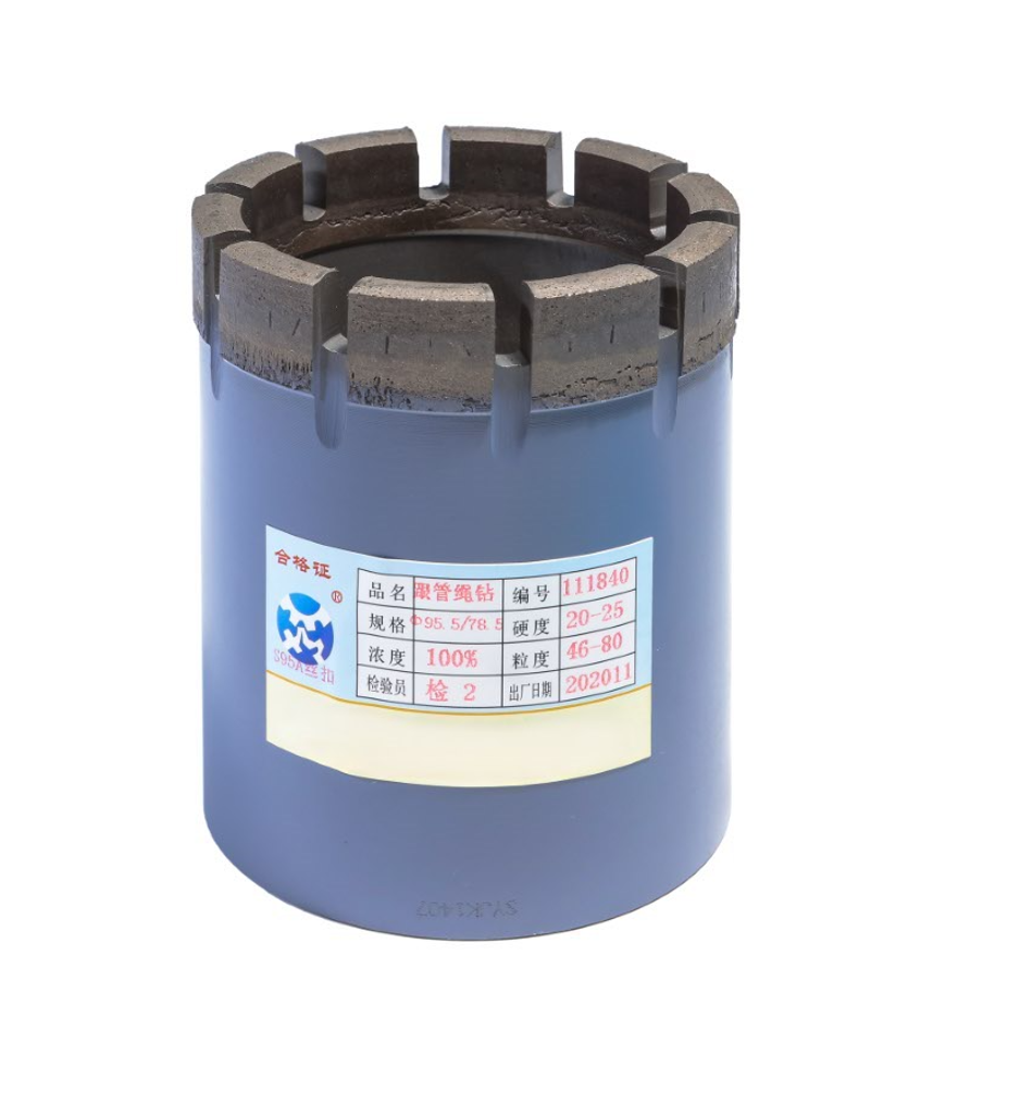Pipe-following Drill Bit Series, S95A Wire Buckle Pipe-following Rope Drill, Φ95.5/78.5