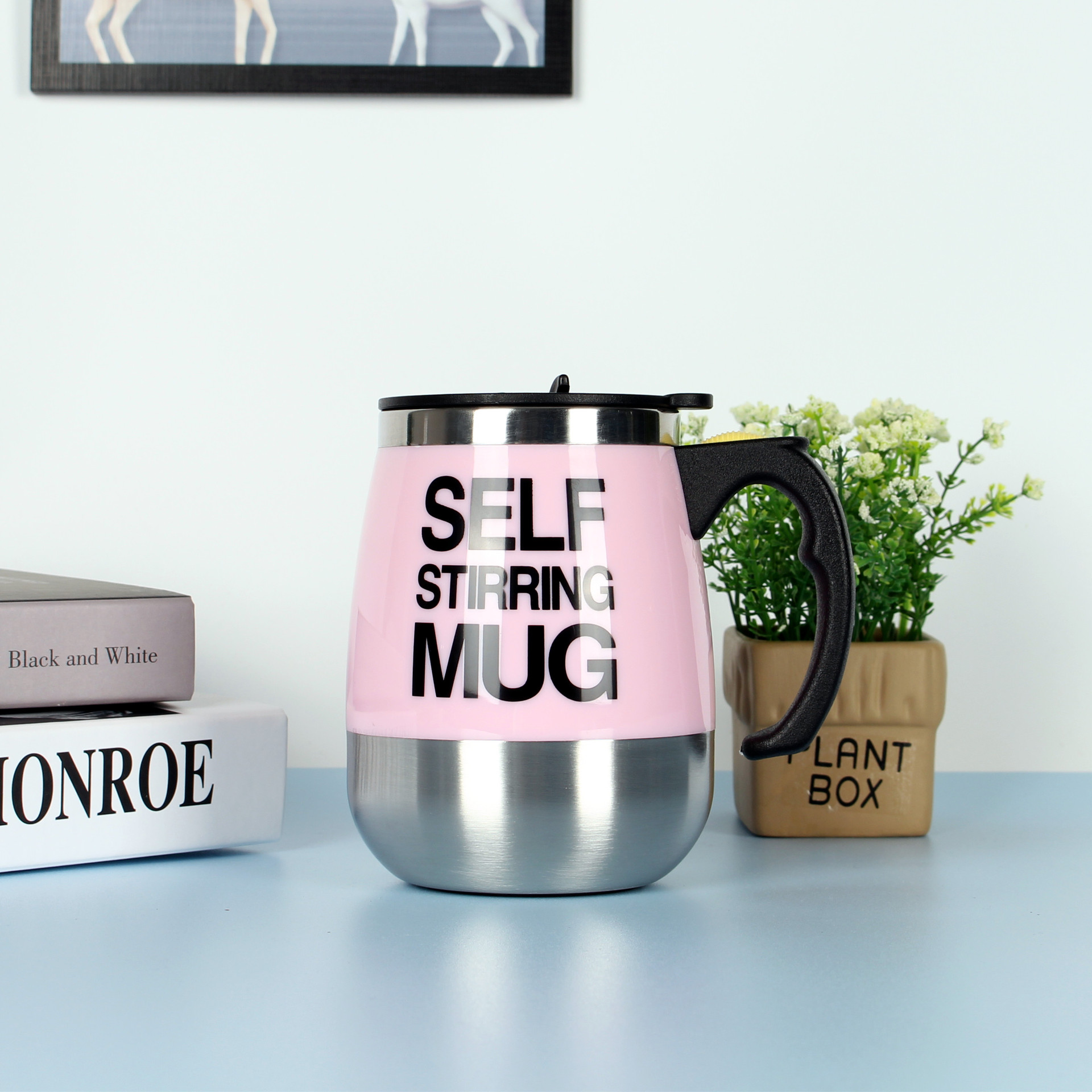Stainless Self Stirring Mug
