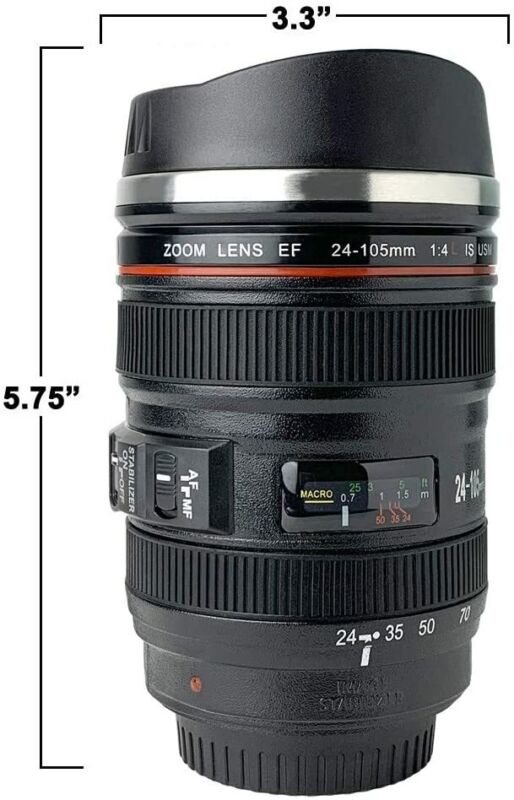 Camera Lens Travel Mug