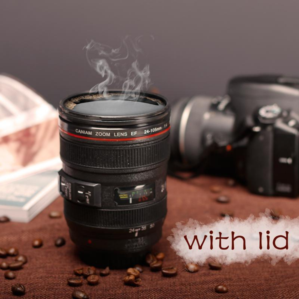Camera Lens Travel Mug