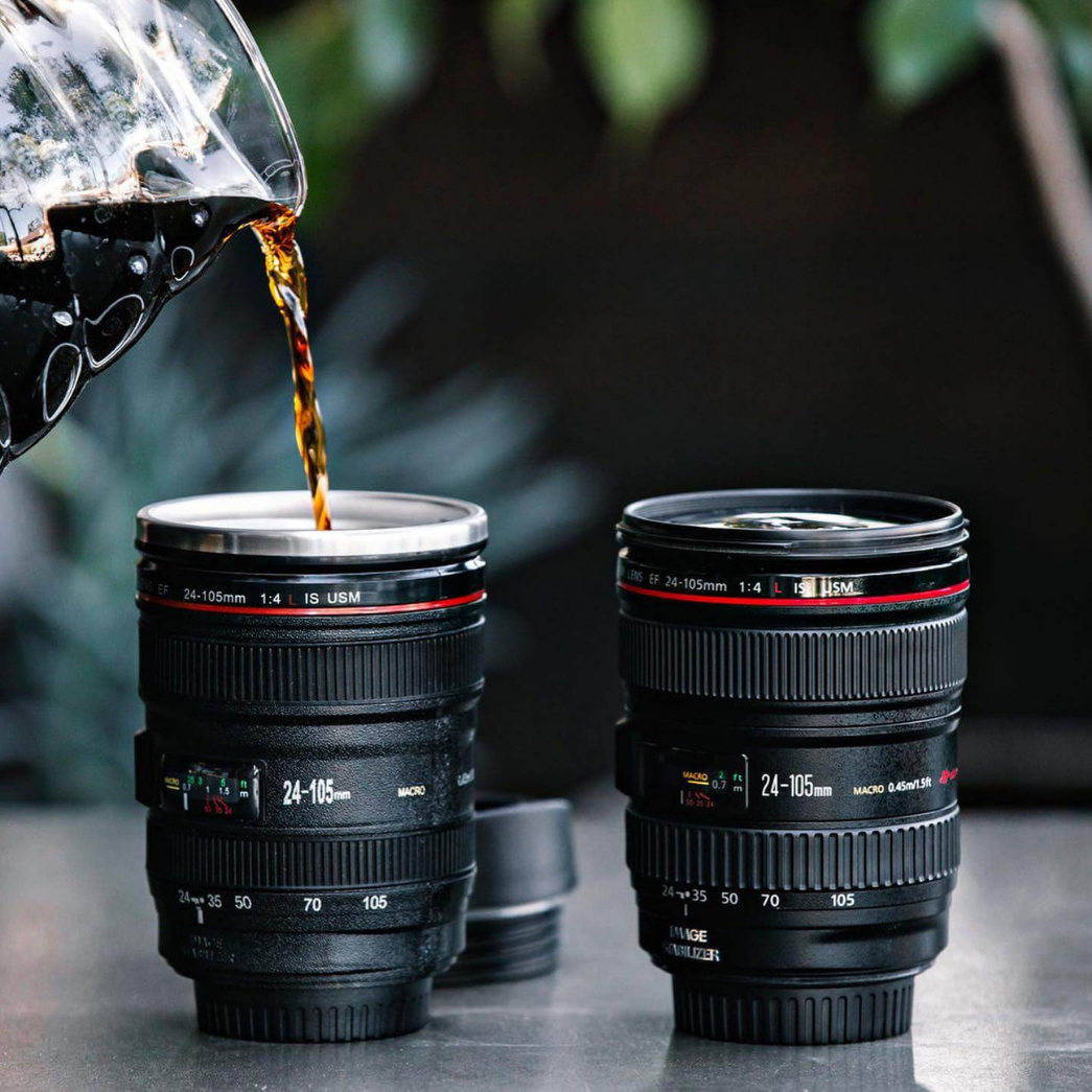 Camera Lens Travel Mug