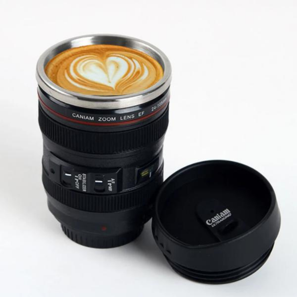 Camera Lens Travel Mug
