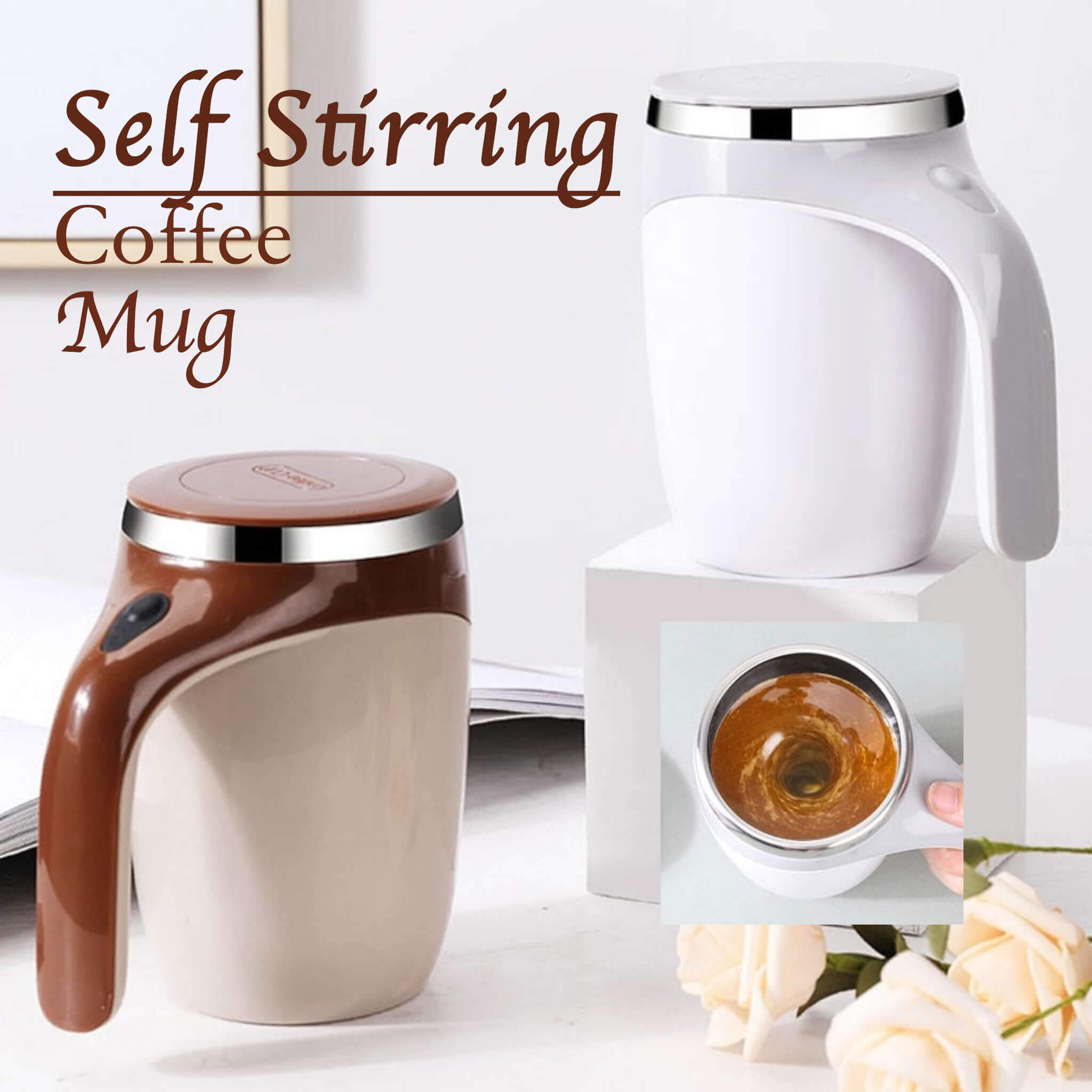 Self Stirring Coffee Mug