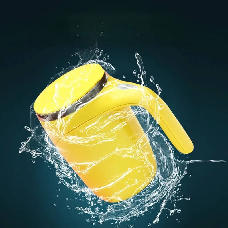 Self Stirring Mug Yellow