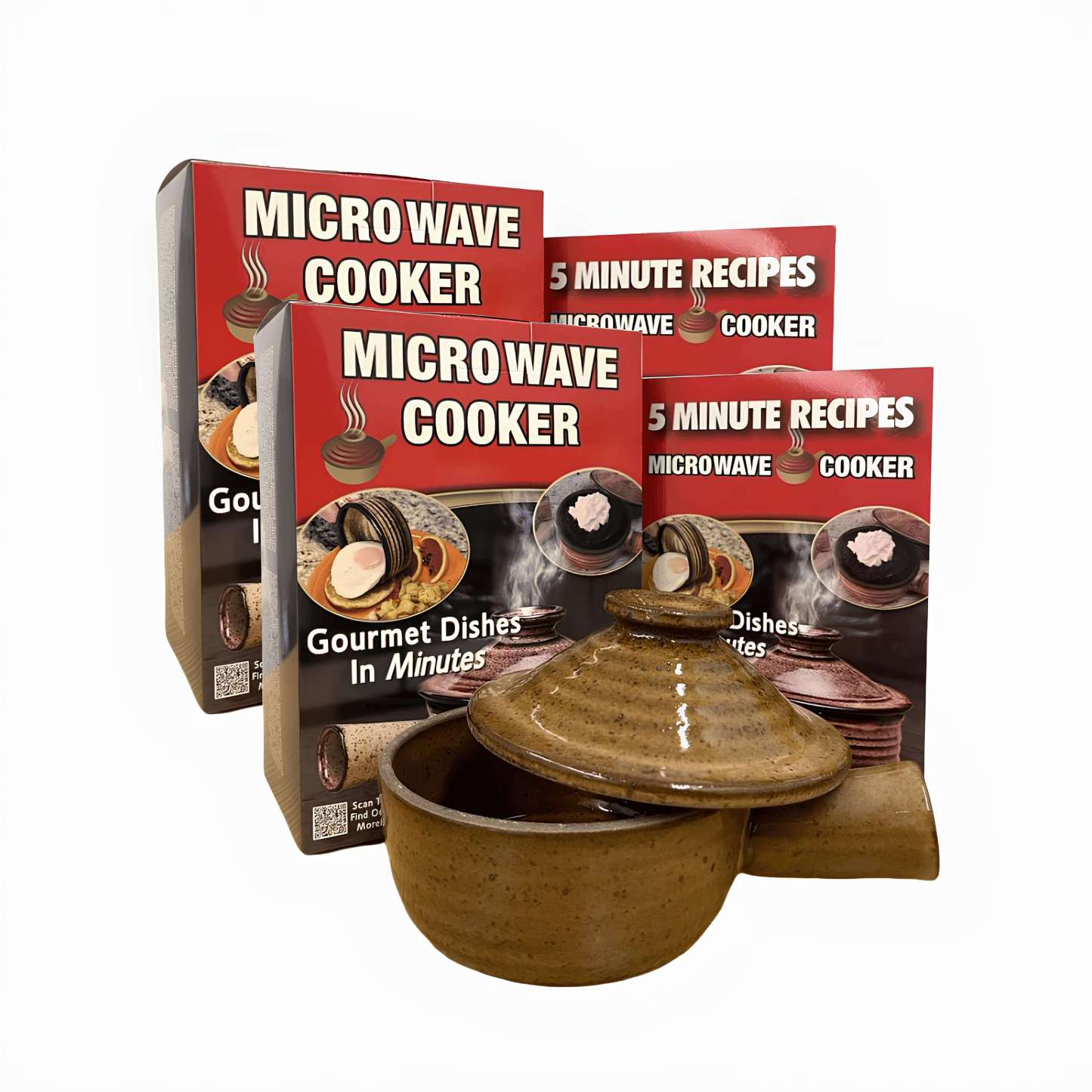 Gift Pack Microwave Cooker with Gourmet Recipes Booklet