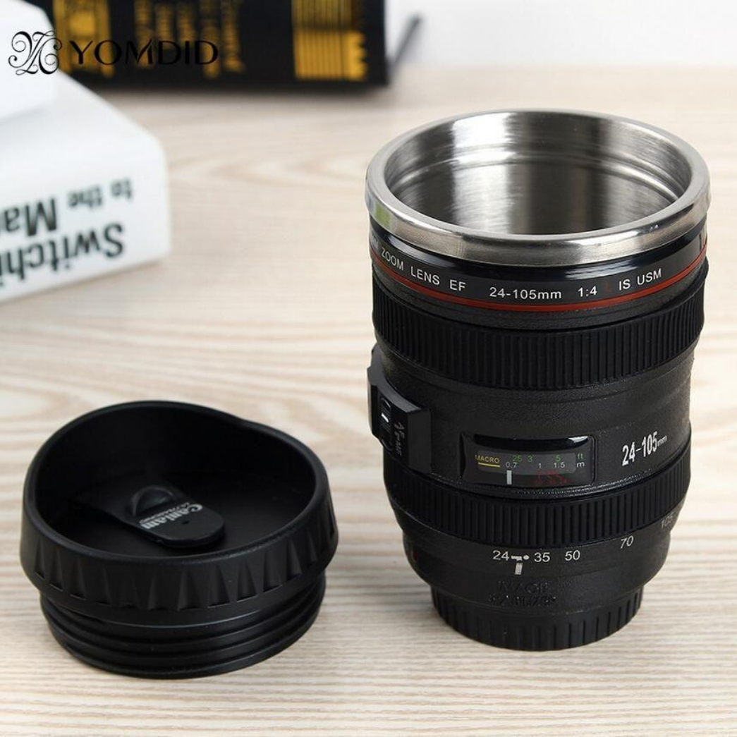 Camera Lens Travel Mug