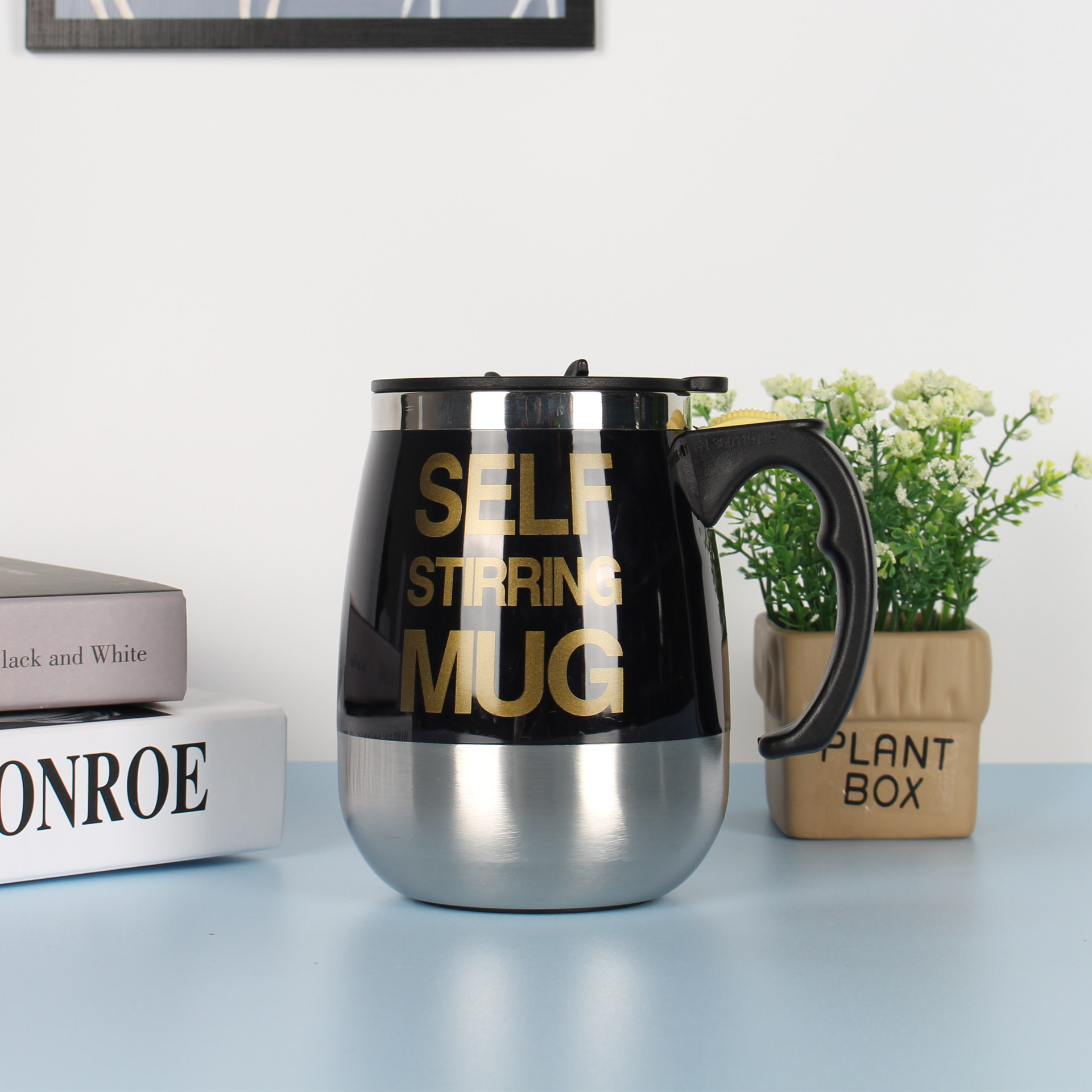 Stainless Self Stirring Mug