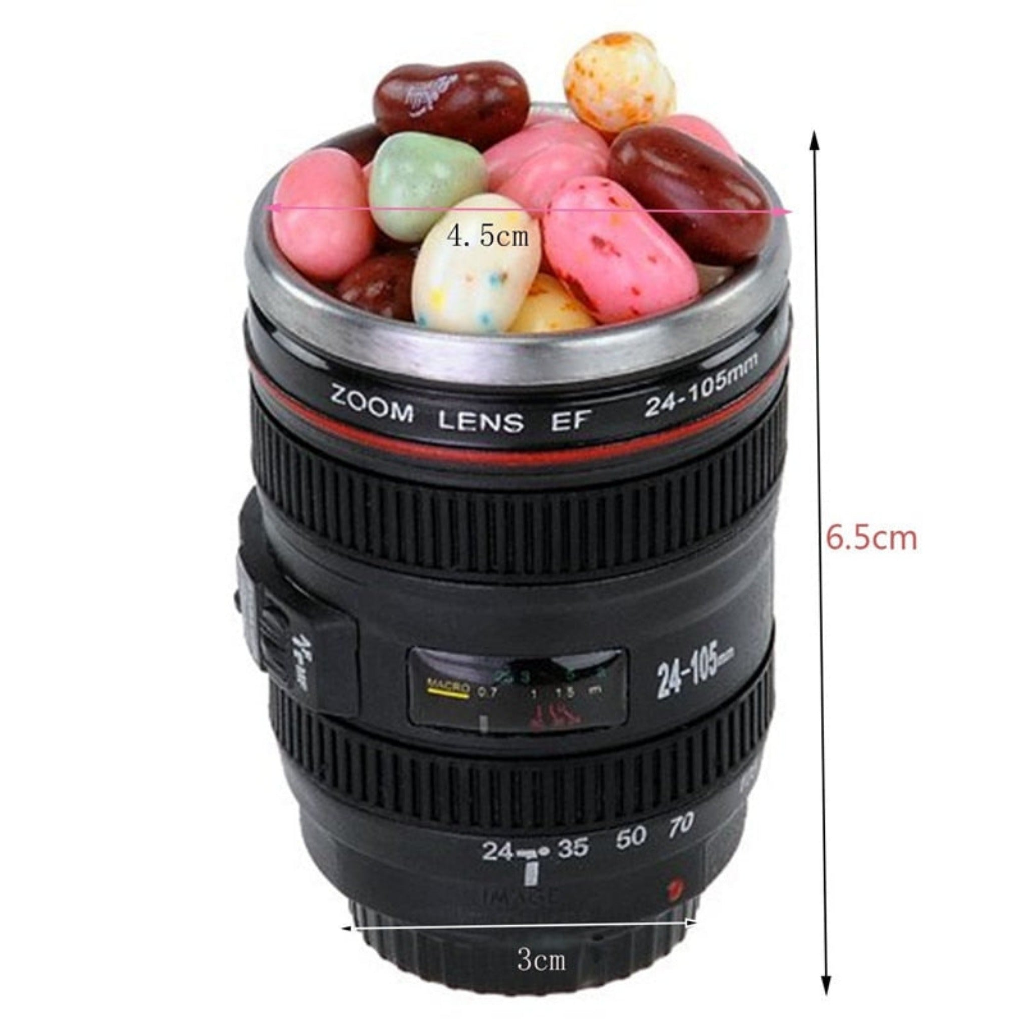 Mini Camera Lens Travel Mug