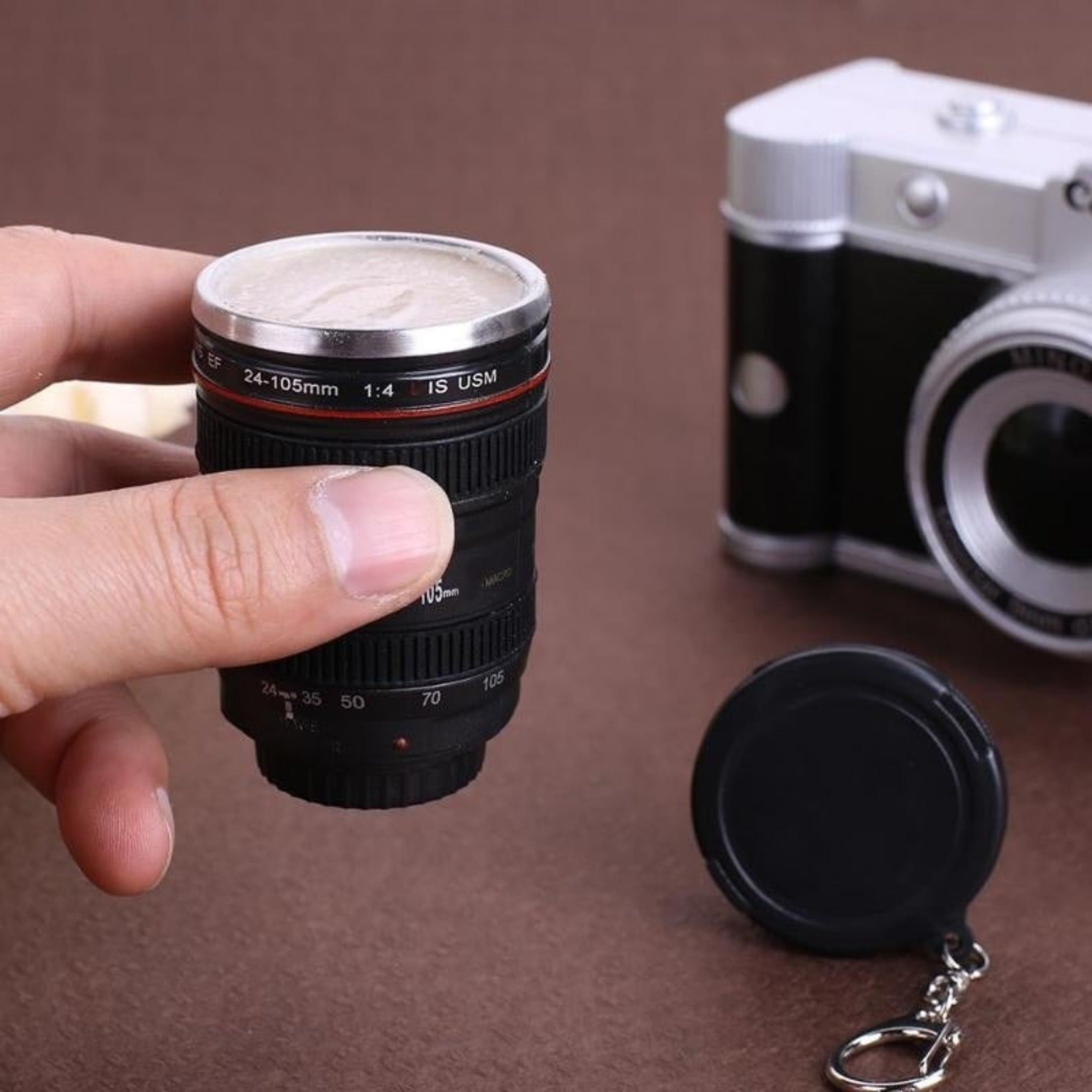 Mini Camera Lens Travel Mug